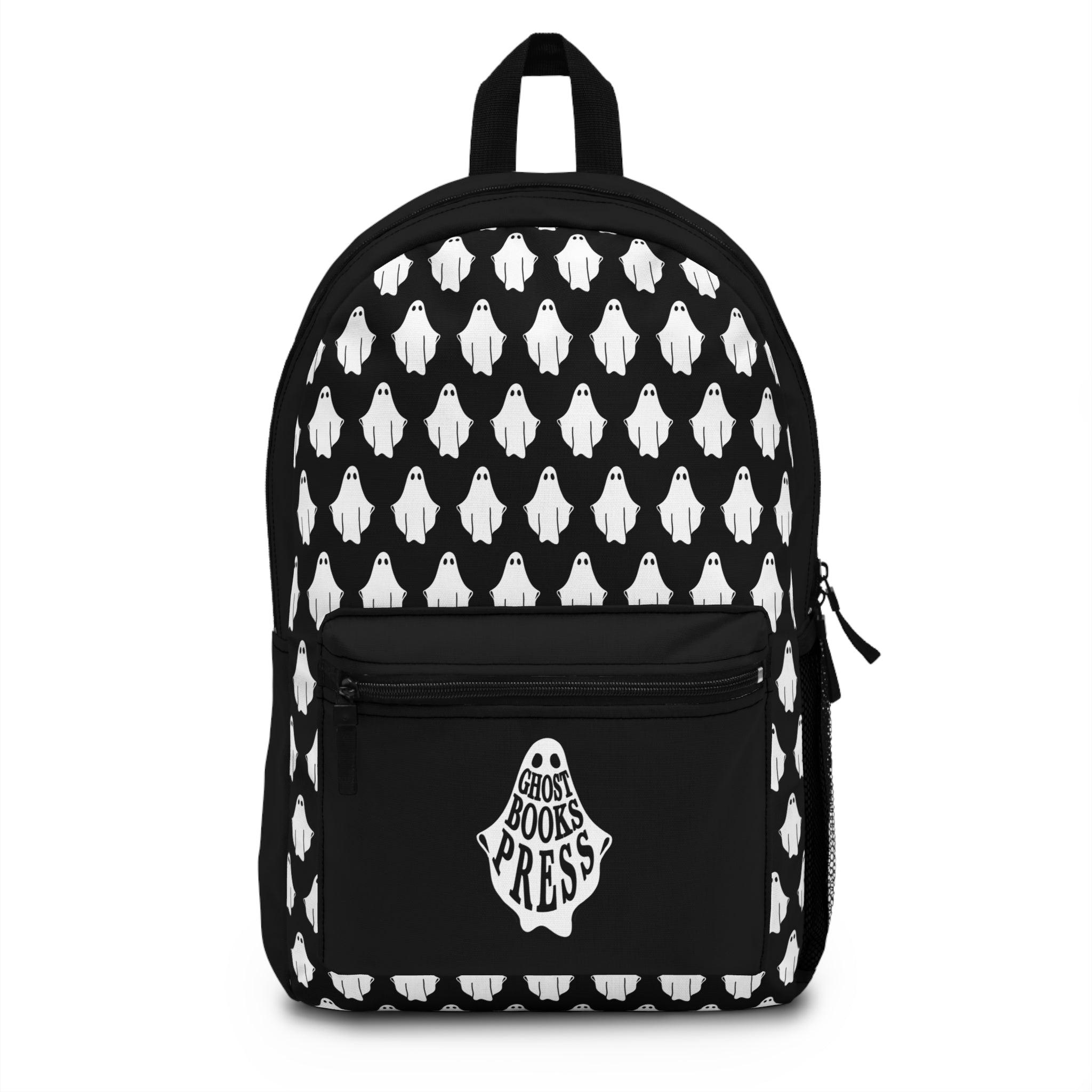 Ghost Logo Pattern Backpack - School Bag