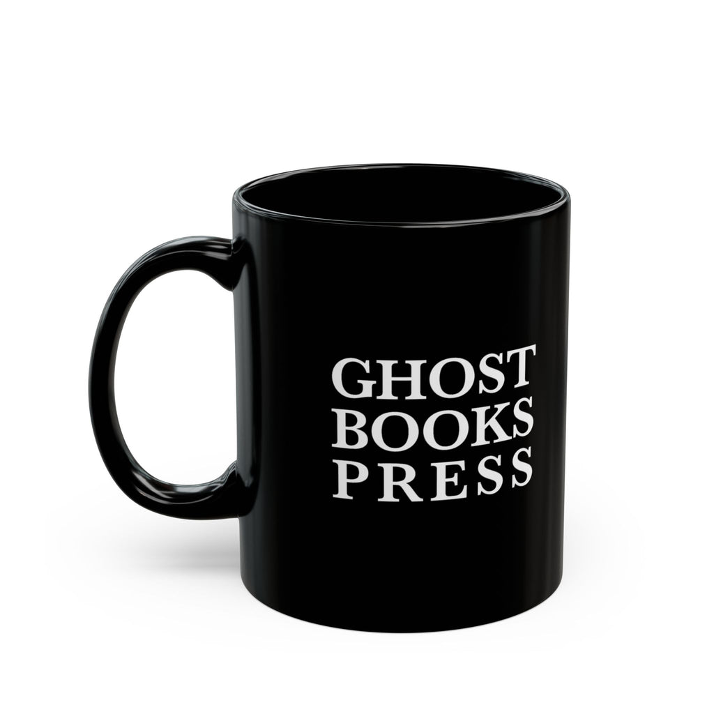 Ghost Books Press Logo -  Black Ceramic Mug (11oz, 15oz)