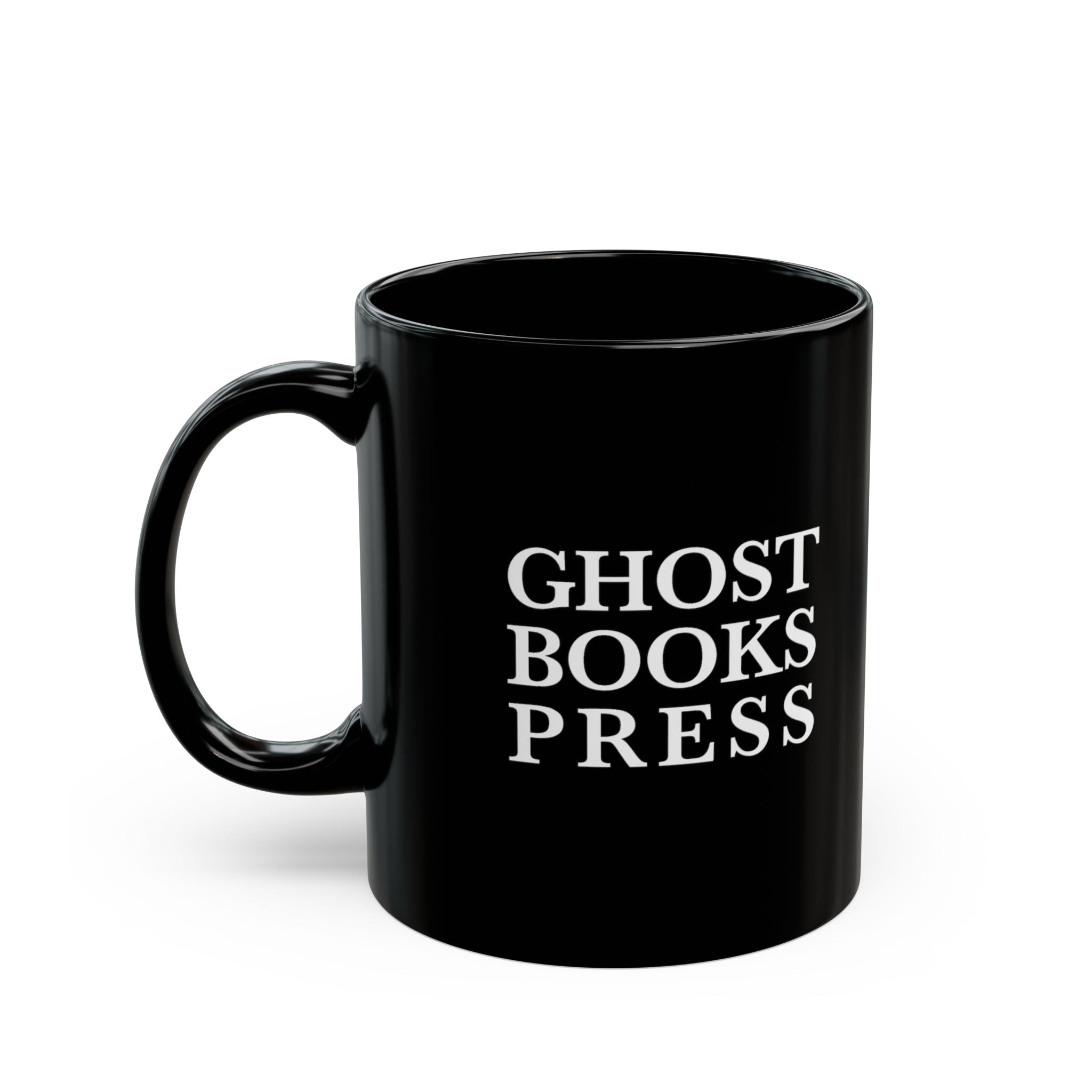 Ghost Books Press Logo -  Black Ceramic Mug (11oz, 15oz)