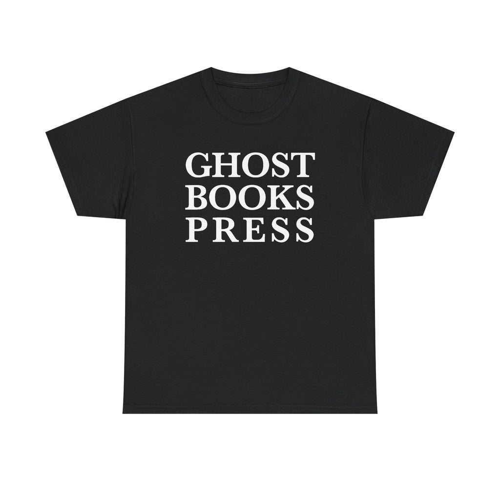 Ghost Books Press T-Shirt — Minimalist Literary Tee