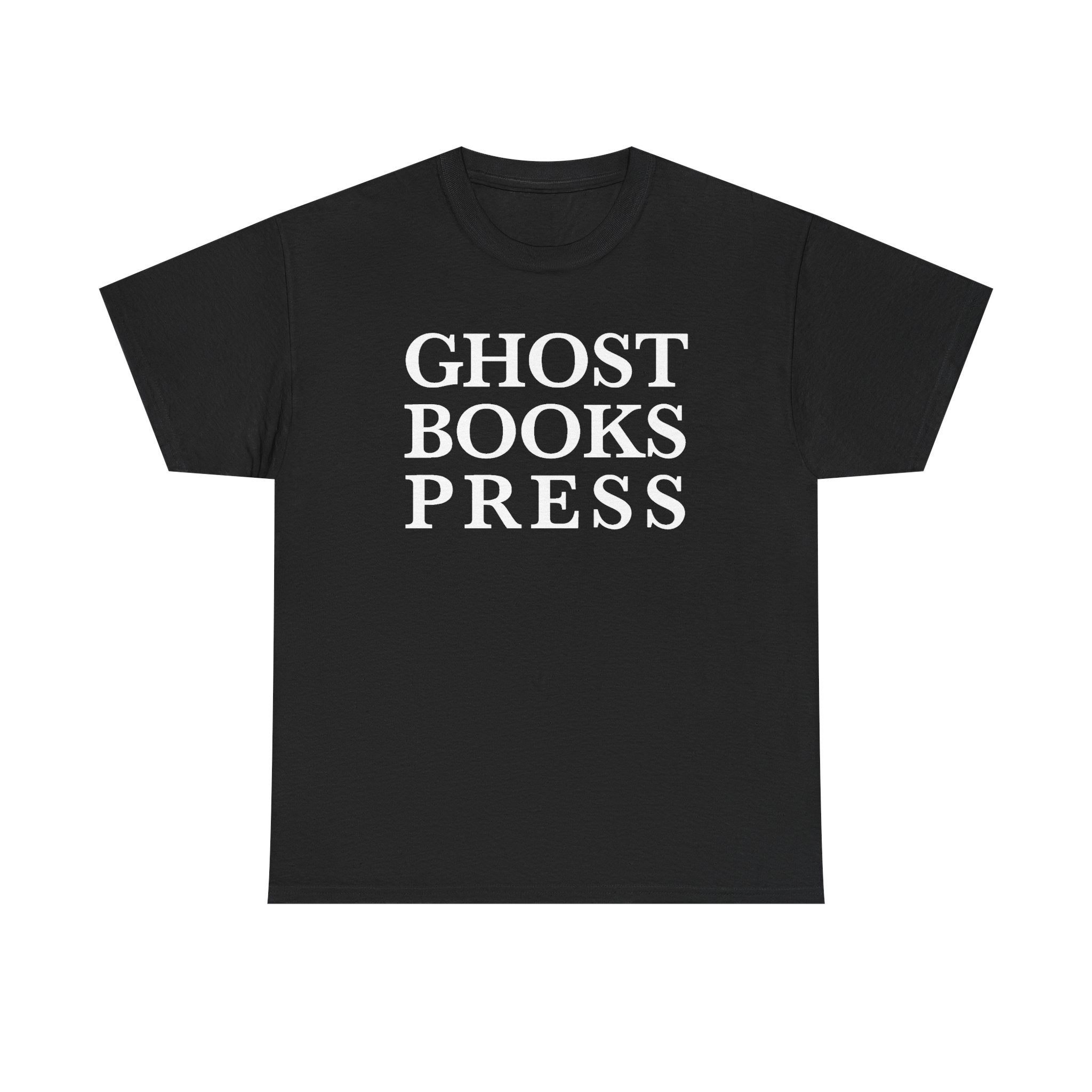 Ghost Books Press T-Shirt — Minimalist Literary Tee