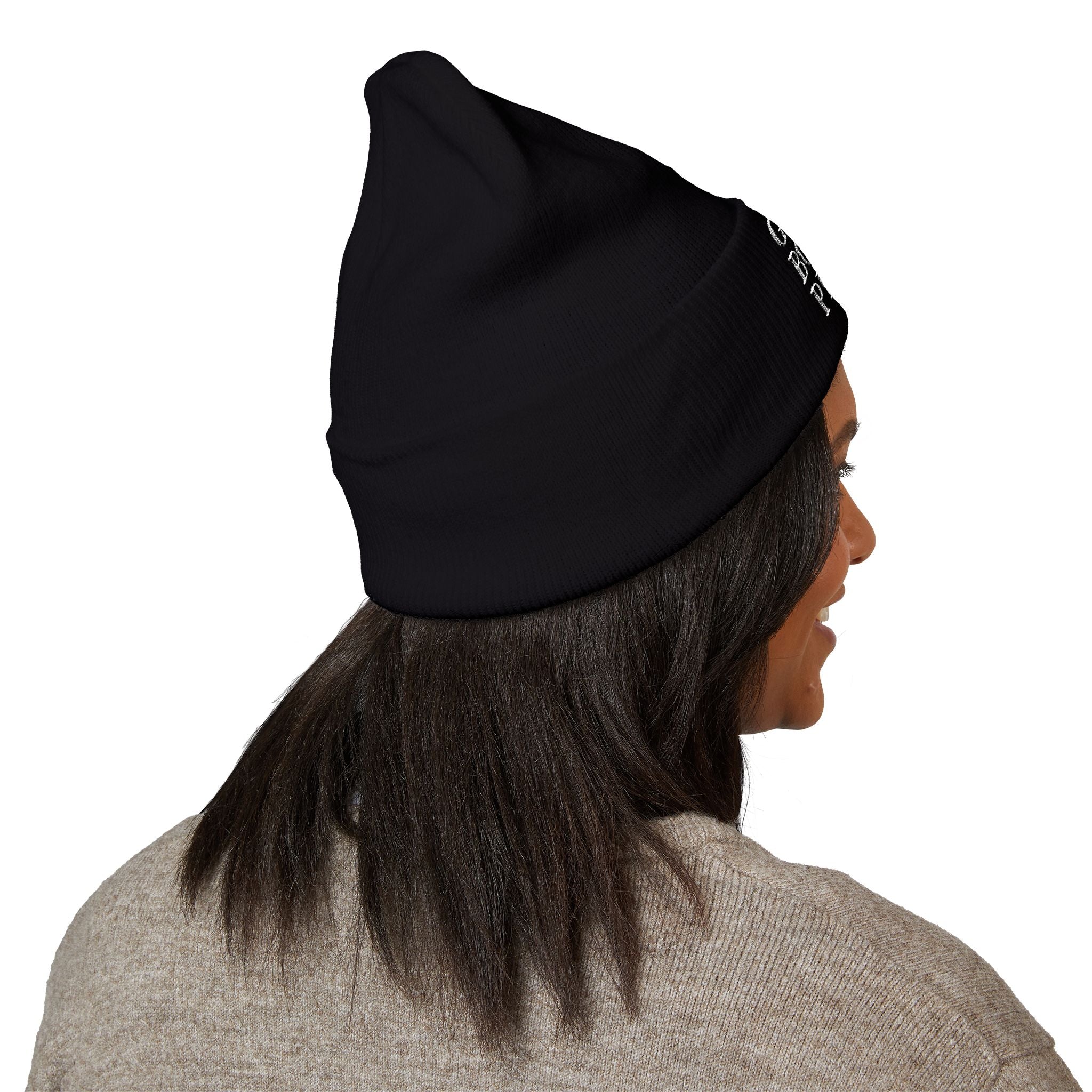 Ghost Books Press Embroidered Cuffed Beanie