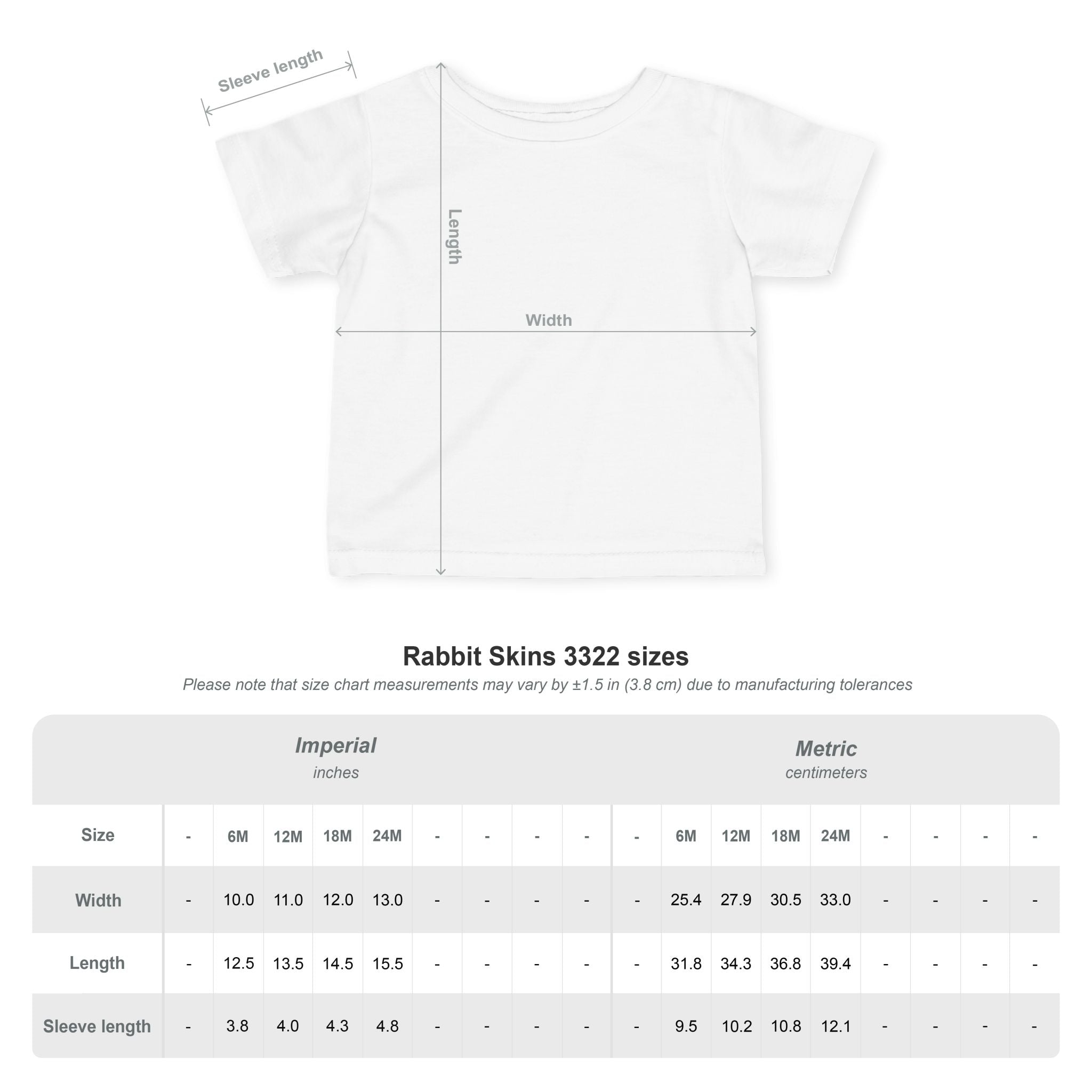 Infant Tee — 'Hello Trouble' Name Tag Design (Ghost Books Press)