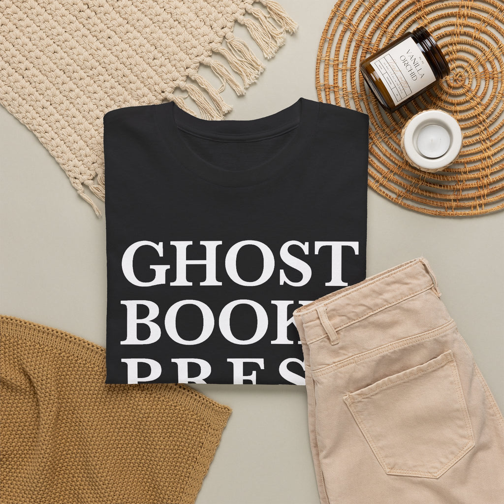 Ghost Books Press T-Shirt — Minimalist Literary Tee