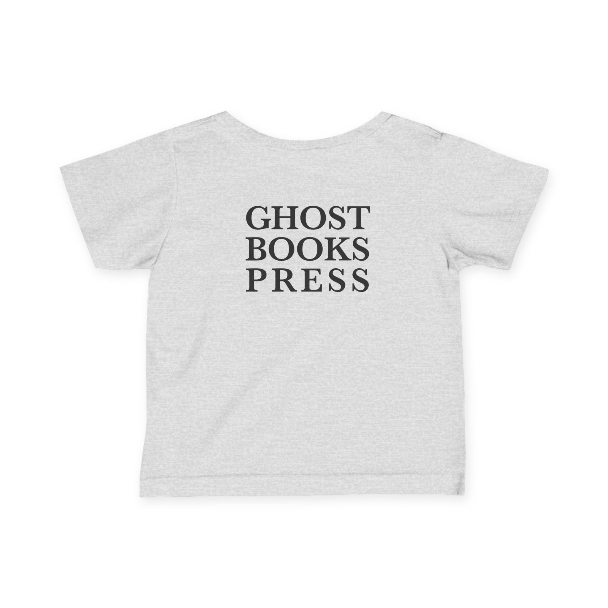 Infant Tee — 'Hello Trouble' Name Tag Design (Ghost Books Press)