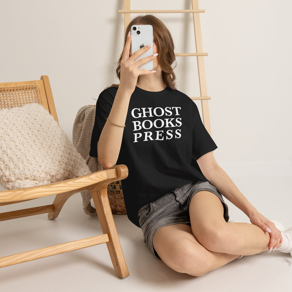Ghost Books Press T-Shirt — Minimalist Literary Tee