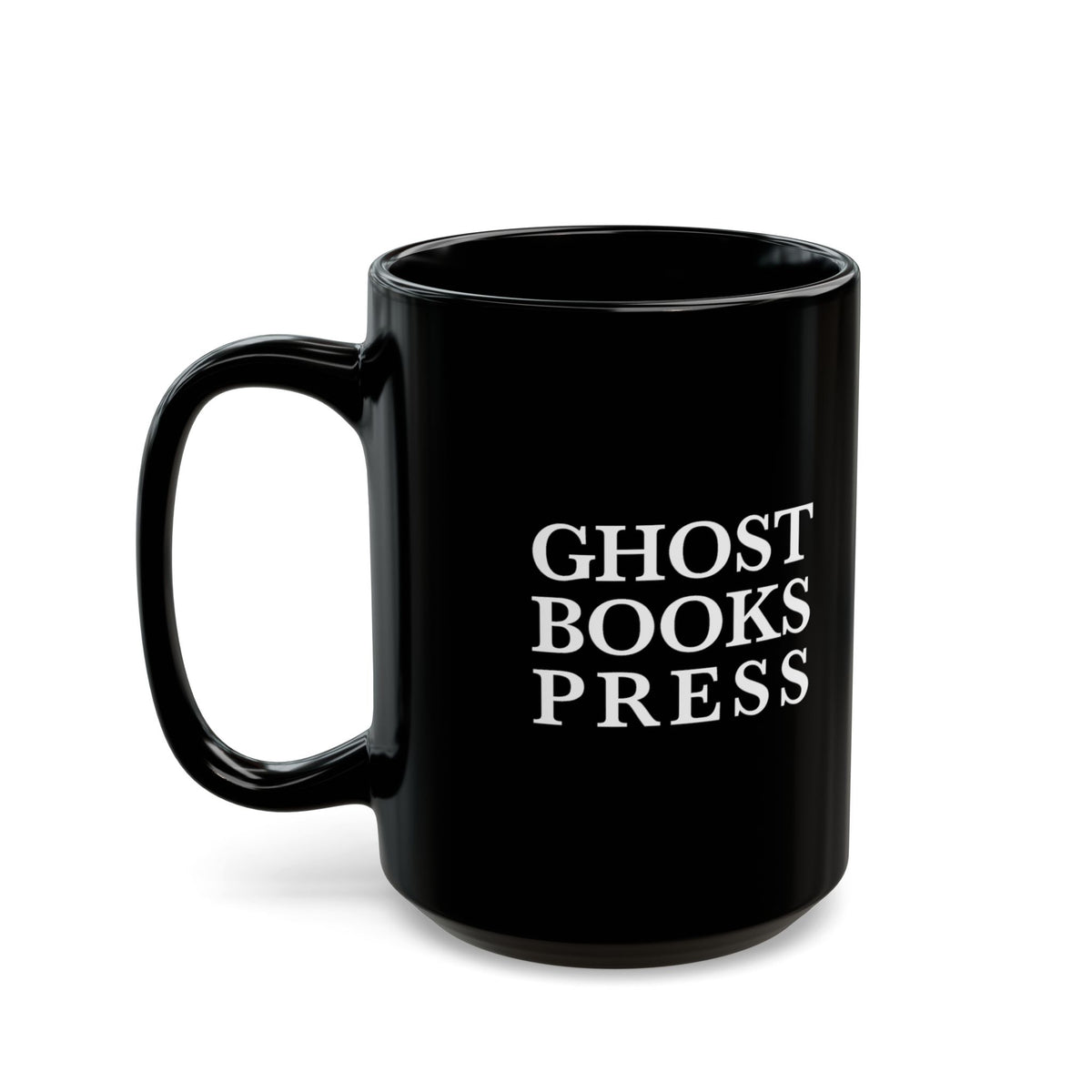 Ghost Books Press Logo -  Black Ceramic Mug (11oz, 15oz)