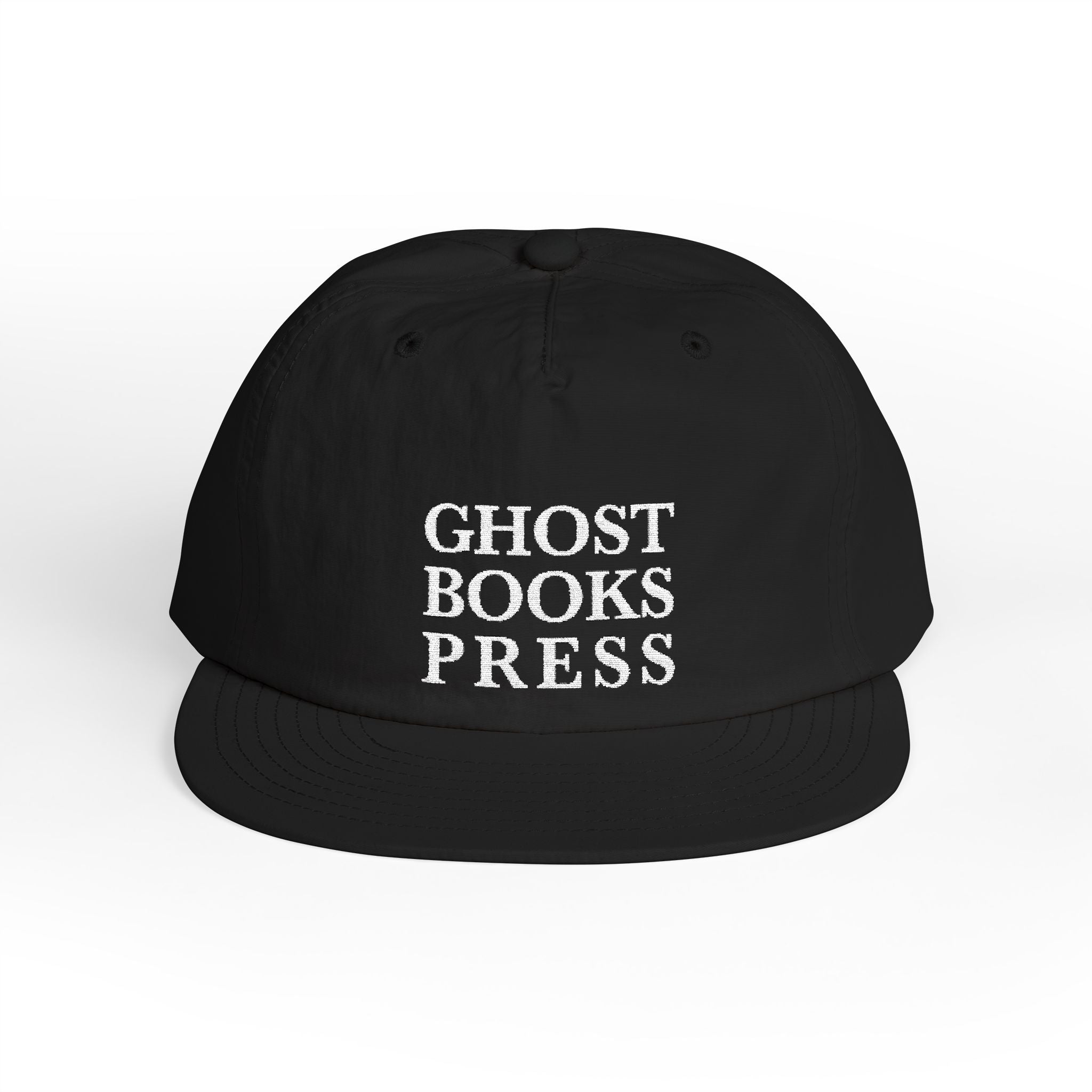 Ghost Books Press Surf Cap – Embroidered Logo Snapback Hat
