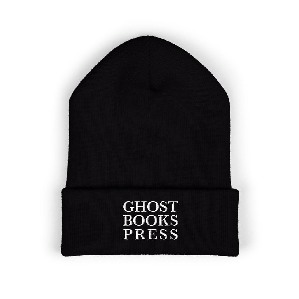 Ghost Books Press Embroidered Cuffed Beanie