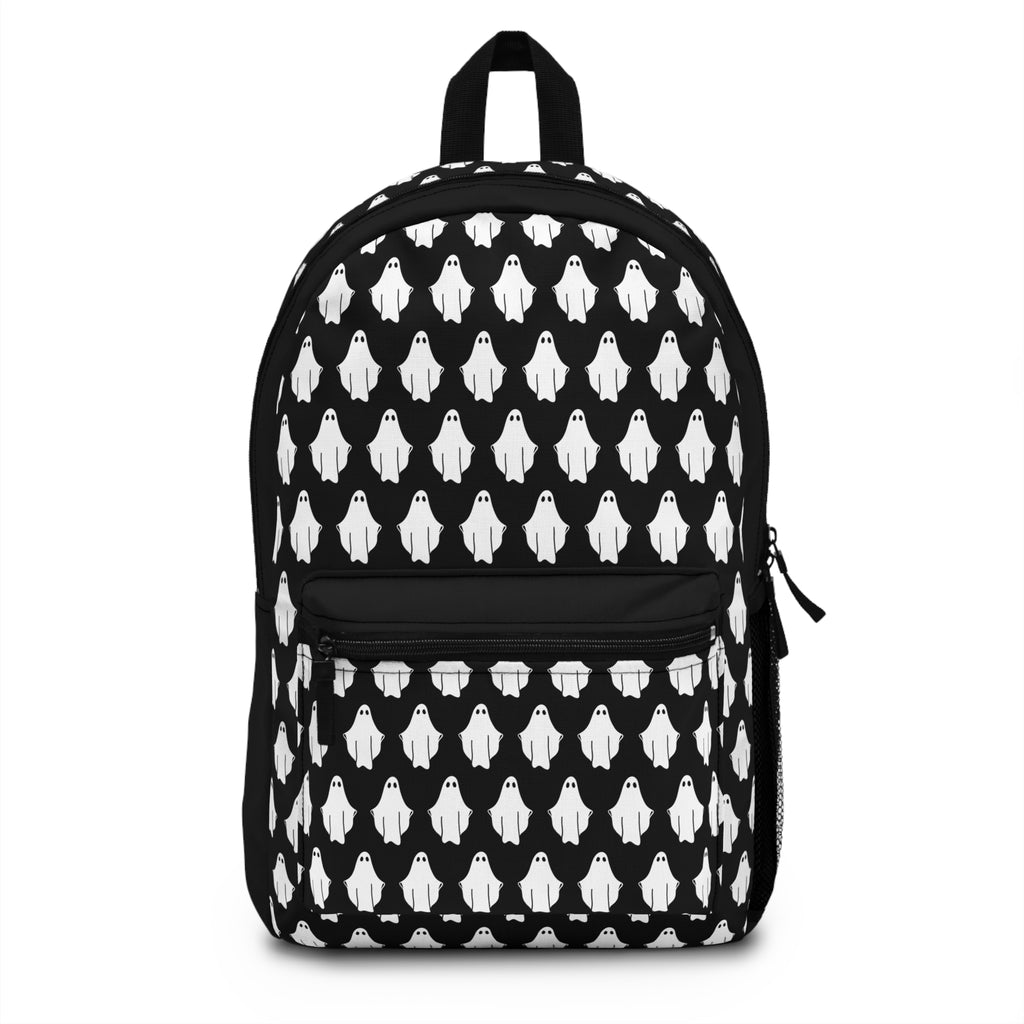 Ghost Logo Pattern Backpack - School Bag