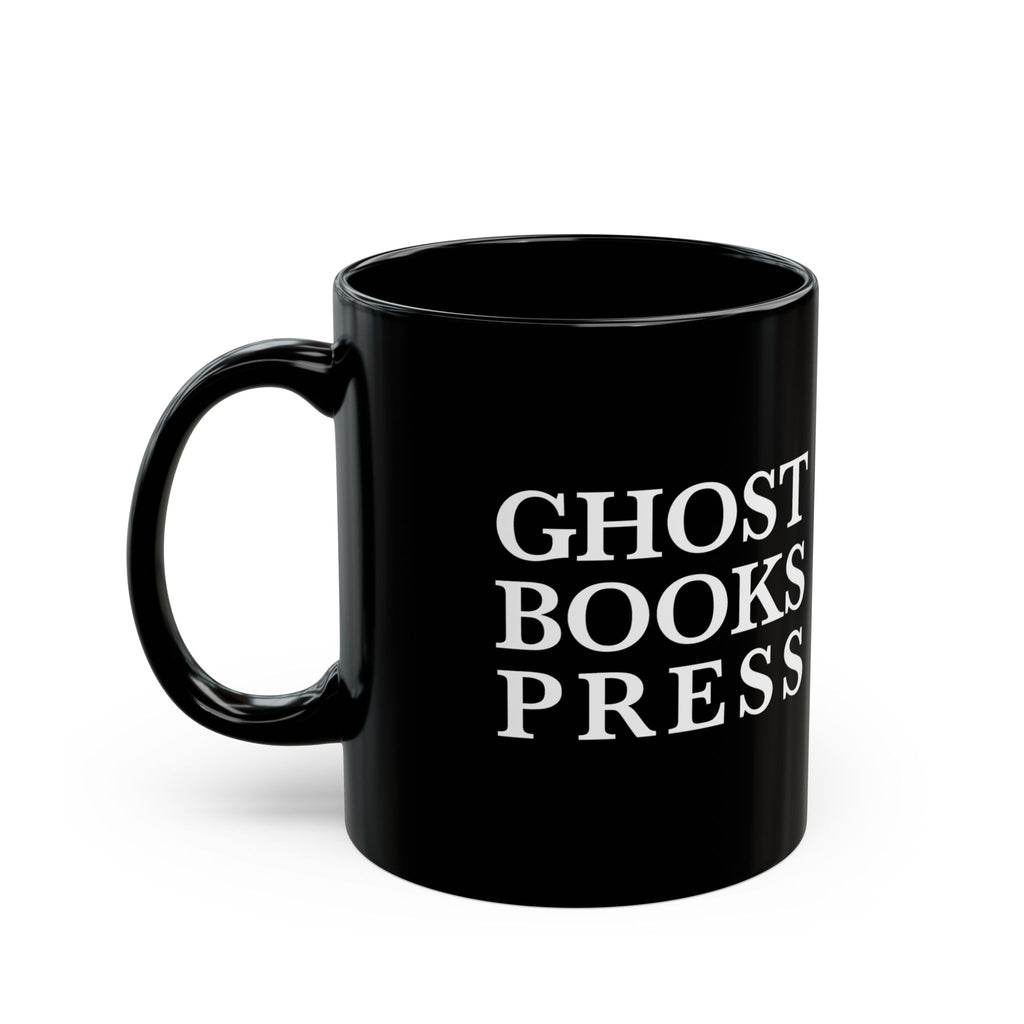 Ghost Books Press Logo -  Black Ceramic Mug (11oz, 15oz)