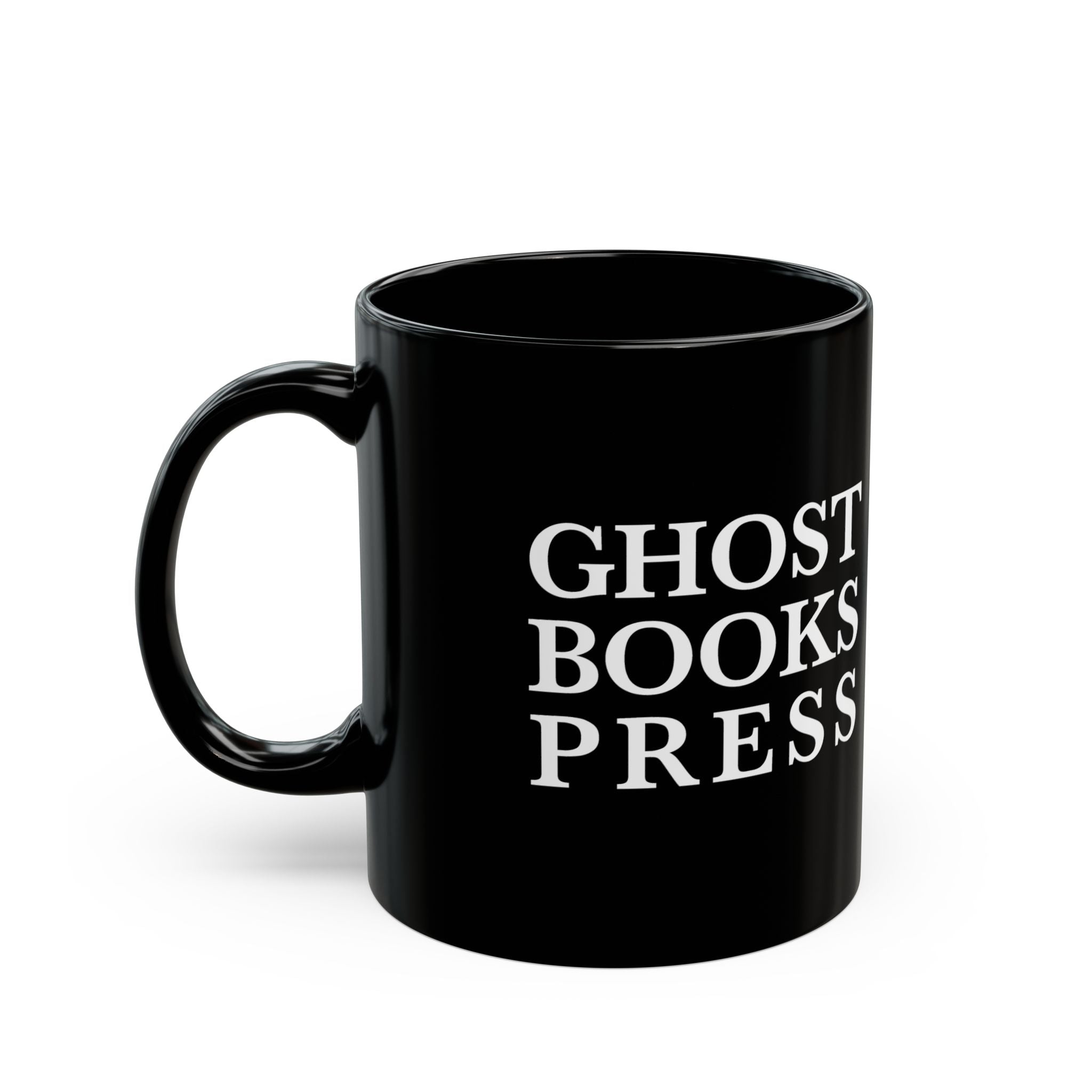 Ghost Books Press Logo -  Black Ceramic Mug (11oz, 15oz)
