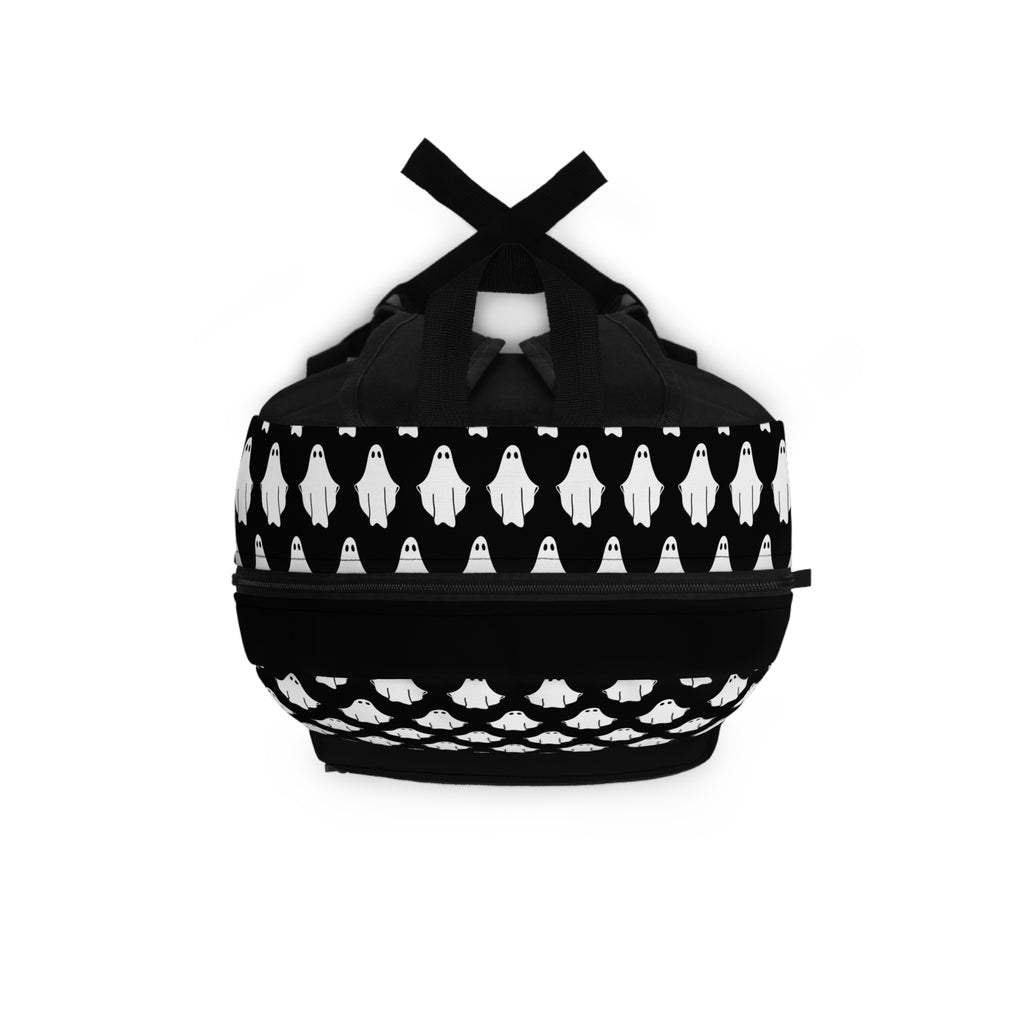 Ghost Logo Pattern Backpack - School Bag