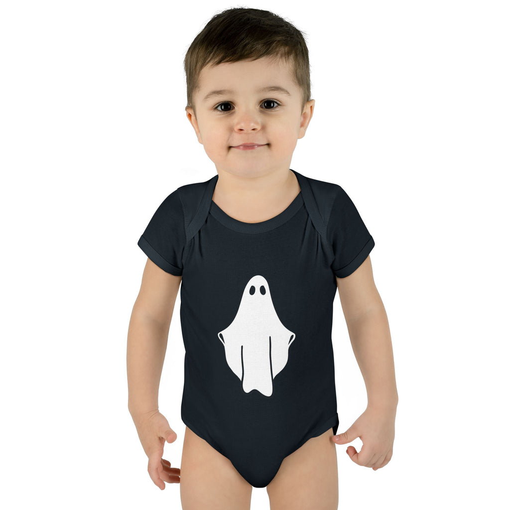 Baby Bodysuit — Cute Ghost Books Press Infant Rib Onesie