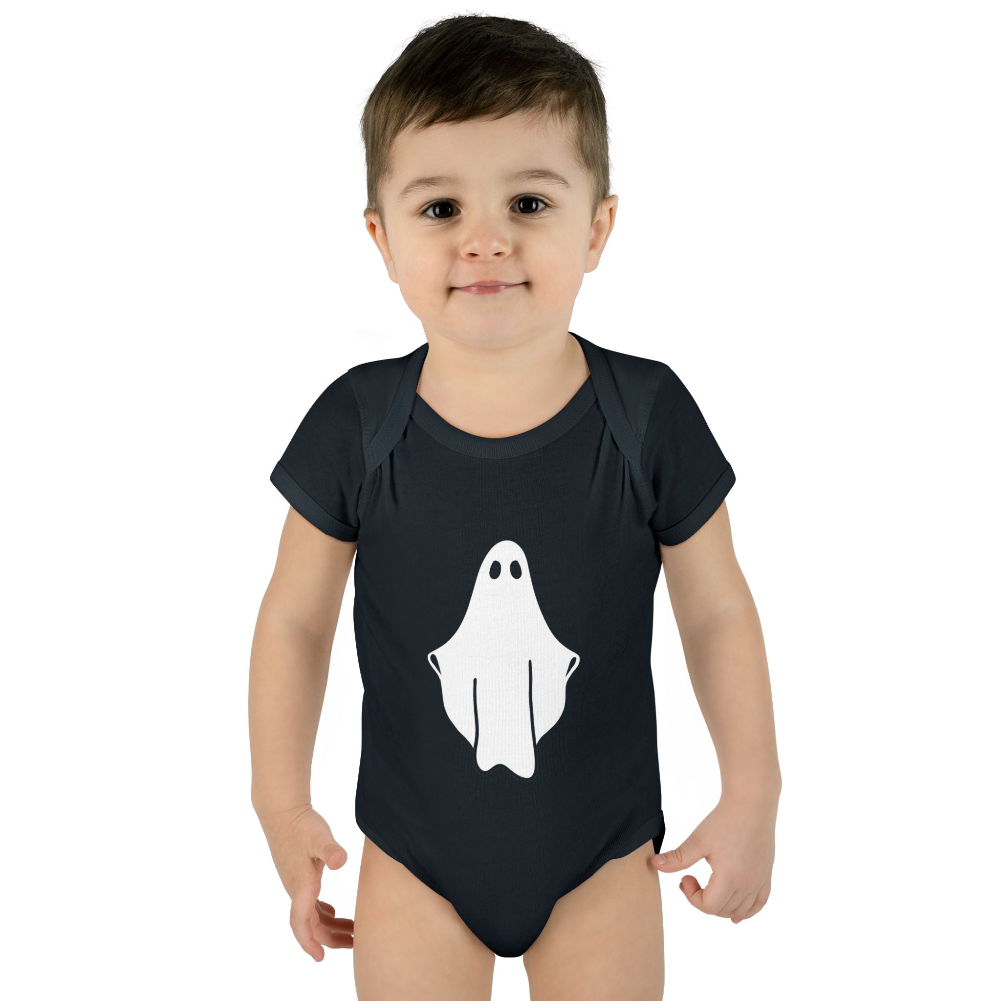 Baby Bodysuit — Cute Ghost Books Press Infant Rib Onesie