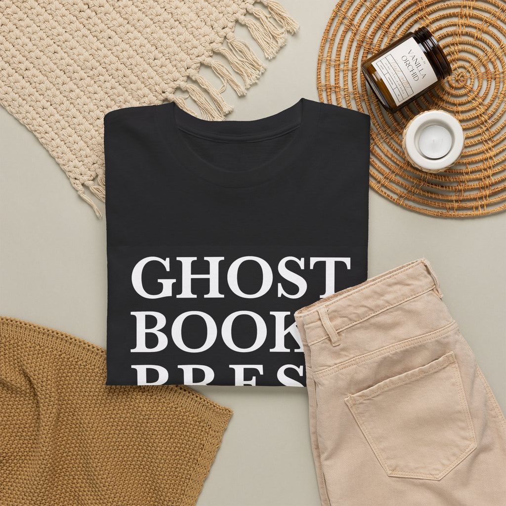 Ghost Books Press T-Shirt — Minimalist Literary Tee